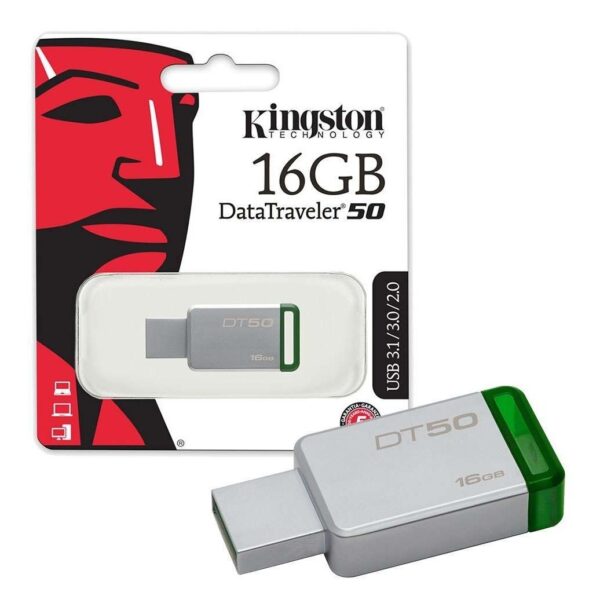 Pendrive 16gb Kingston Dt50 Datatraveler 50 Usb 2.0 3.0 3.1